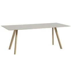 HAY Table CPH30, 200 X 90 cm, Chêne Savonné - Lino Blanc Cassé