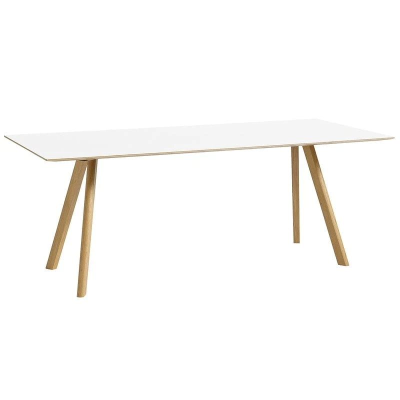 HAY Table CPH30, 200 X 90 cm, Chêne Laqué - Stratifié Blanc 1 HAY Table CPH30, 200 X 90 cm, Chêne Laqué - Stratifié Blanc