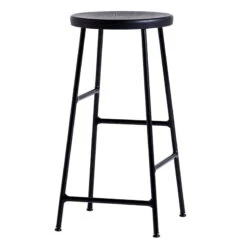 HAY Tabouret De Bar Bas Cornet, Noir - Noir