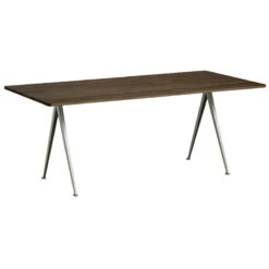 HAY Table Pyramid 02, Beige - chêne Fumé