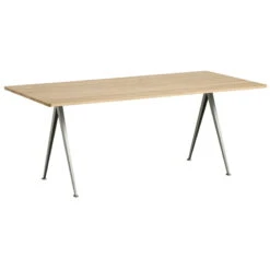 HAY Table Pyramid 02, Beige - chêne Laqué Mat