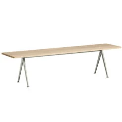 HAY Banc Pyramid 12, Beige - chêne Laqué Mat
