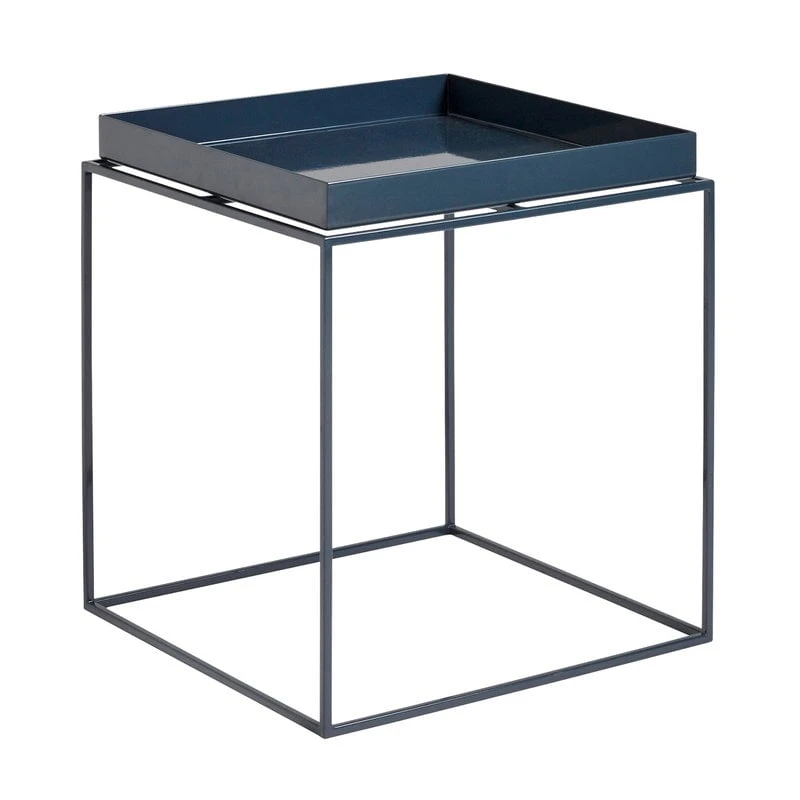 HAY Table Carrée Moyenne Tray, Bleu Foncé 1 HAY Table Carrée Moyenne Tray, Bleu Foncé
