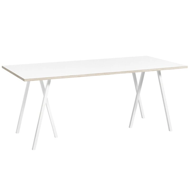 HAY Table Loop Stand 180 cm, Blanc 1 HAY Table Loop Stand 180 cm, Blanc