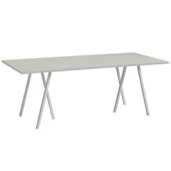 HAY Table Loop Stand, 200 cm, Gris