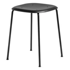 HAY Tabouret Soft Edge 75, Noir