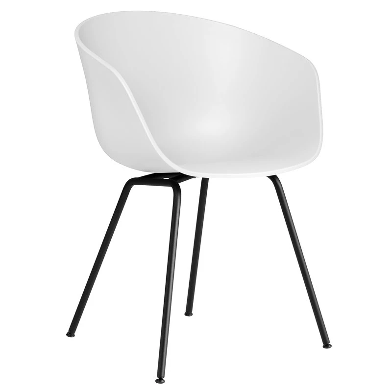 HAY Chaise About A Chair AAC26, Blanc - Noir 1 HAY Chaise About A Chair AAC26, Blanc - Noir