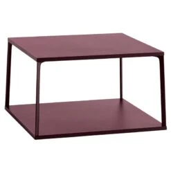 HAY Table Basse Eiffel, Carré, 65 x 65 cm, Brique Foncée