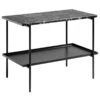 HAY Table D’appoint Rebar, 75 x 44 cm, Noir - Marbre Noir