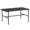 HAY Table Basse Rebar, 80 x 49 cm, Noir - Marbre Noir