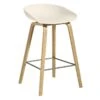 HAY Tabouret About A Stool AAS32, 64 cm, Chêne Laqué - Cream White