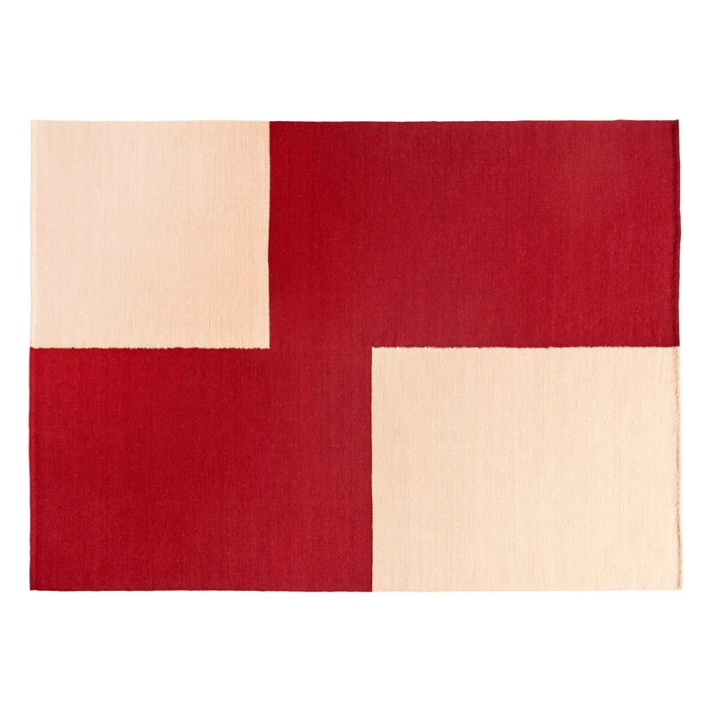 HAY Tapis Ethan Cook Flat Works, 170 x 240 cm, Red Offset 1 HAY Tapis Ethan Cook Flat Works, 170 x 240 cm, Red Offset