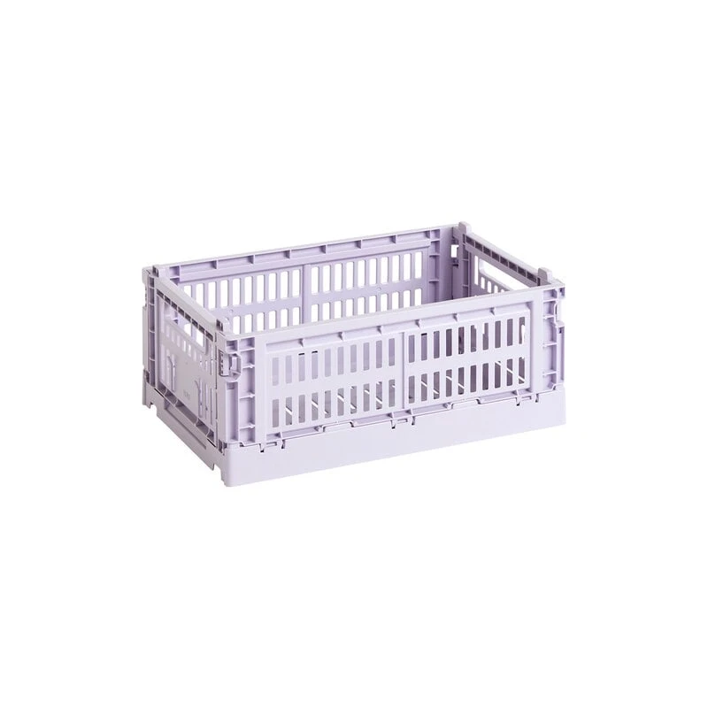 HAY Colour Crate, S, Plastique Recyclé, Lavande 1 HAY Colour Crate, S, Plastique Recyclé, Lavande