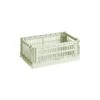 HAY Colour Crate, S, Plastique Recyclé, Menthe