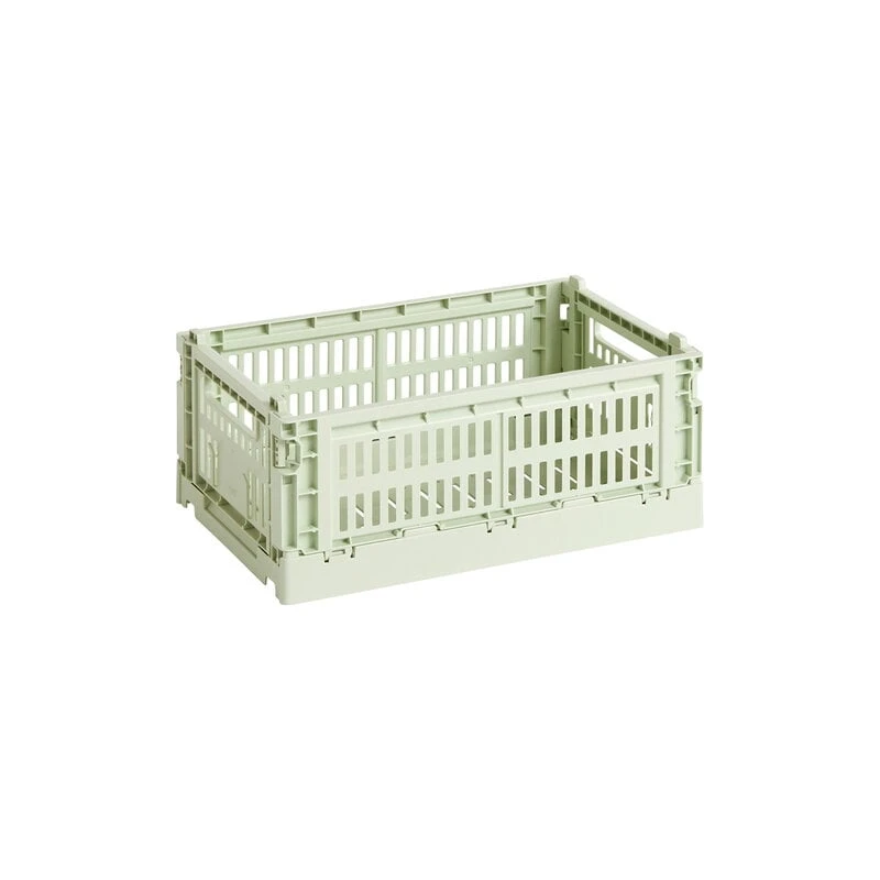HAY Colour Crate, S, Plastique Recyclé, Menthe 1 HAY Colour Crate, S, Plastique Recyclé, Menthe