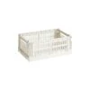 HAY Colour Crate, S, Plastique Recyclé, Blanc Cassé