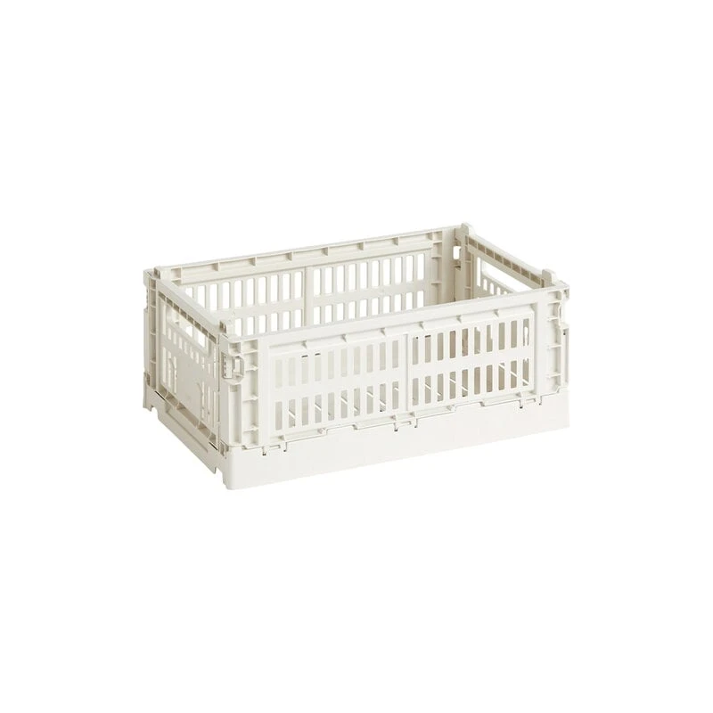 HAY Colour Crate, S, Plastique Recyclé, Blanc Cassé 1 HAY Colour Crate, S, Plastique Recyclé, Blanc Cassé