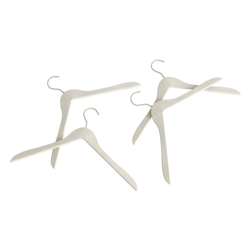 HAY Cintre, Gris Chaud, Lot De 4 1 HAY Cintre, Gris Chaud, Lot De 4