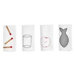 HAY Serviette De Table Sobremesa, 4 pièces, Blanc