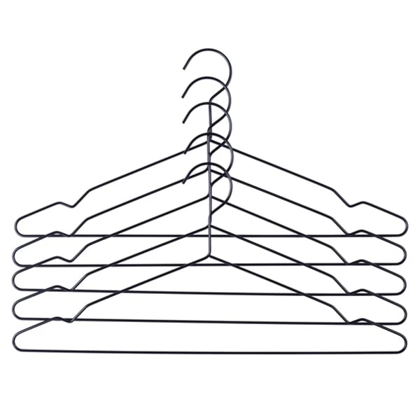 HAY Cintre Hang, 5 Pièces, Noir 2 HAY Cintre Hang, 5 Pièces, Noir – Image 2