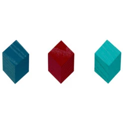 HAY Patère Iso, Rouge Cerise, 3 pièces