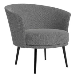 HAY Fauteuil Lounge Dorso, Noir - Dot 1682