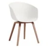 HAY Chaise About A Chair AAC22 Eco, Noyer Laqué - blanc