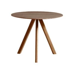 HAY Table Ronde CPH20, 90 cm, Noyer Laqué