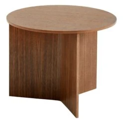 HAY Table Slit Wood, 45 cm, Noyer Laqué