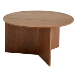 HAY Table Slit Wood, 65 cm, Noyer Laqué