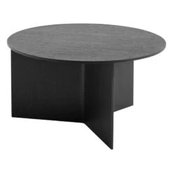 HAY Table Slit Wood, 65 cm, Noir