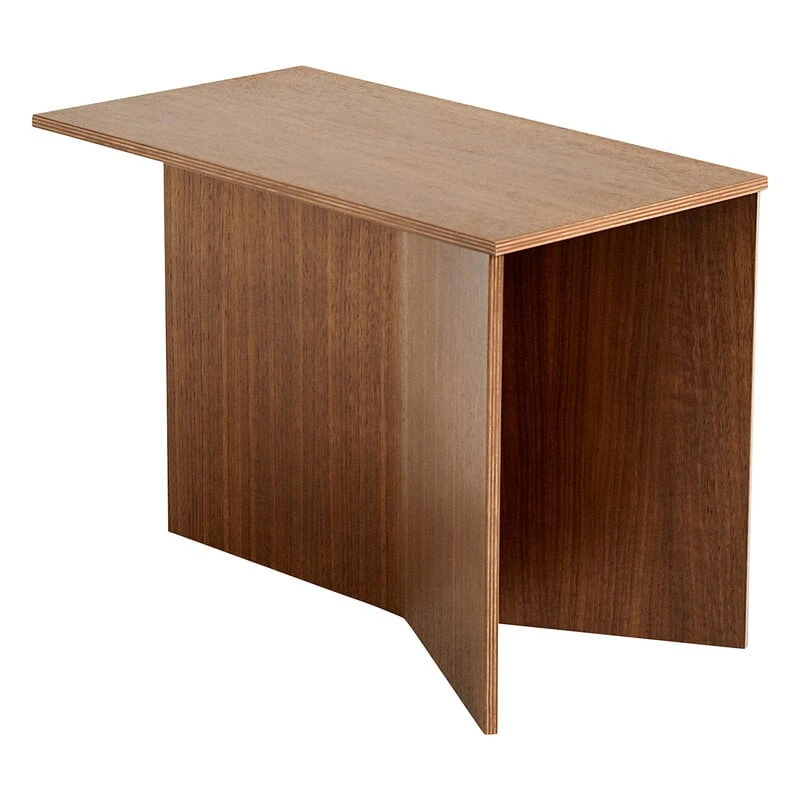 HAY Table Slit Wood Oblong, 50 x 28 cm, Noyer Laqué 1 HAY Table Slit Wood Oblong, 50 x 28 cm, Noyer Laqué