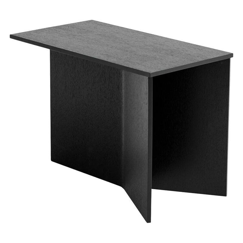 HAY Table Slit Wood Oblong, 50 x 28 cm, Noir 1 HAY Table Slit Wood Oblong, 50 x 28 cm, Noir