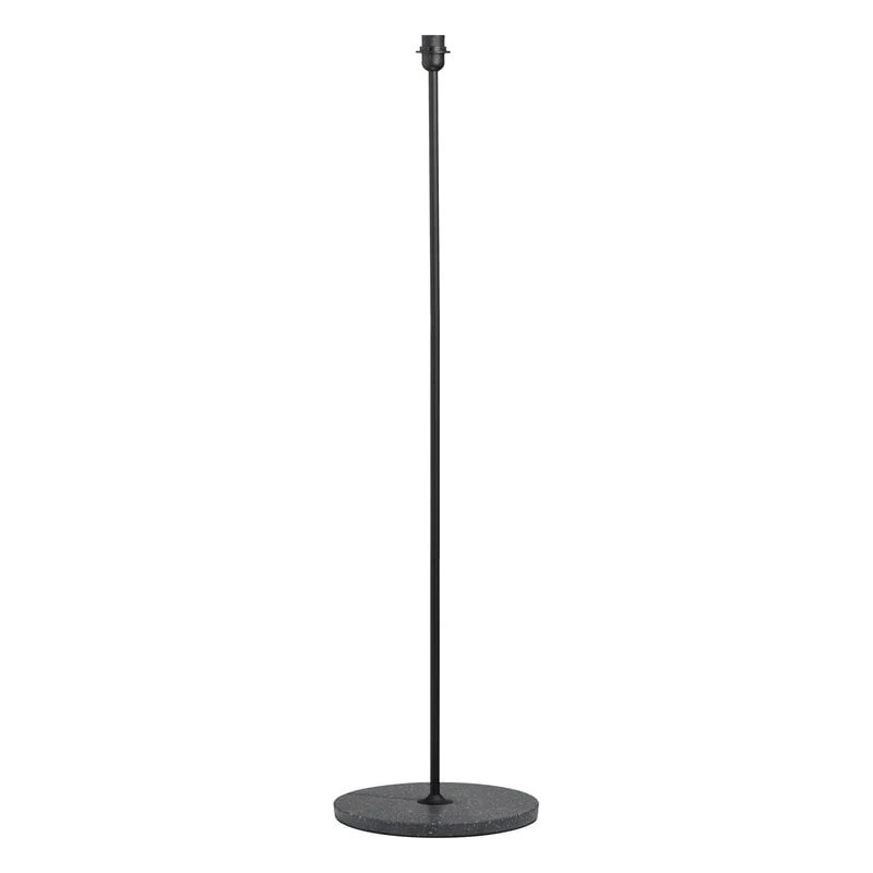 HAY Pied Pour Lampadaire Common, Soft Black - Black Terrazzo 1 HAY Pied Pour Lampadaire Common, Soft Black - Black Terrazzo