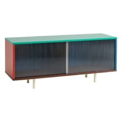 HAY Buffet Colour Cabinet Avec Portes Vitrées, 120 cm, Multicolore