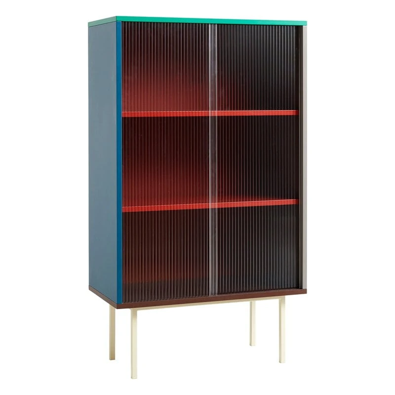 HAY Grand Buffet Colour Cabinet Avec Portes Vitrées, Multicolore 1 HAY Grand Buffet Colour Cabinet Avec Portes Vitrées, Multicolore