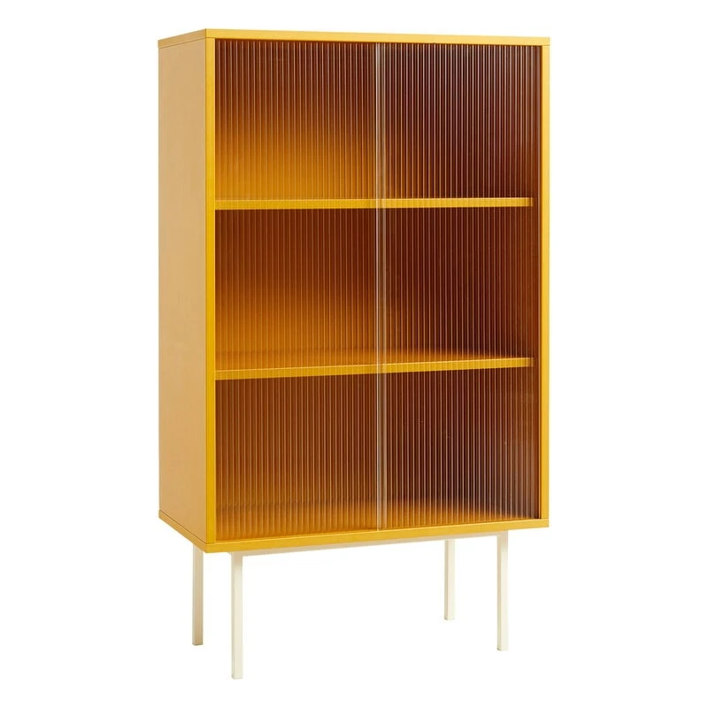 HAY Grand Buffet Colour Cabinet Avec Portes Vitrées, Jaune 1 HAY Grand Buffet Colour Cabinet Avec Portes Vitrées, Jaune