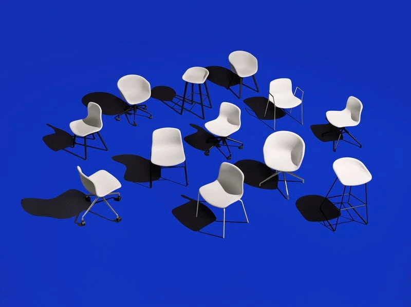 HAY About A Stool AAS32, Chêne Savonné/blanc 2 HAY About A Stool AAS32, Chêne Savonné/blanc – Image 2