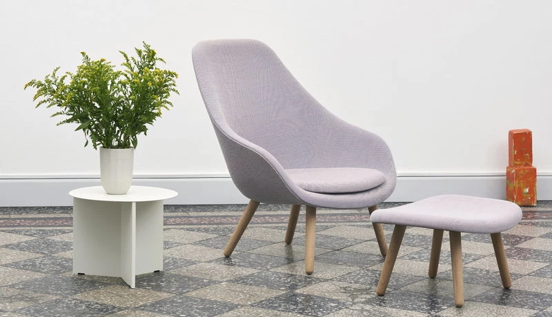 HAY Table Slit, 45 Cm, Blanc 3 HAY Table Slit, 45 Cm, Blanc – Image 3