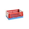 HAY Colour Crate Mix, S, Plastique Recyclé, Rouge