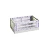 HAY Colour Crate Mix, S, Plastique Recyclé, Lavande