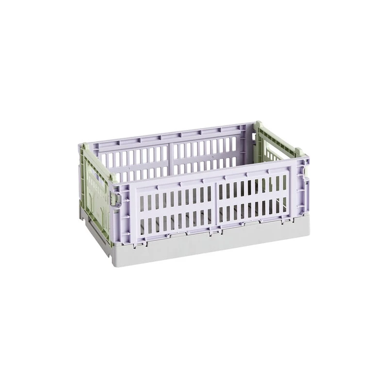 HAY Colour Crate Mix, S, Plastique Recyclé, Lavande 1 HAY Colour Crate Mix, S, Plastique Recyclé, Lavande