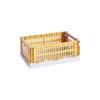 HAY Colour Crate Mix, S, Plastique Recyclé, Jaune Doré