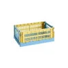 HAY Colour Crate Mix, S, Plastique Recyclé, Dusty Yellow