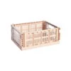 HAY Colour Crate Mix, M, Plastique Recyclé, Poudré