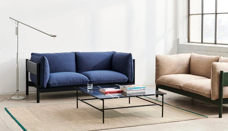 HAY Canapé Arbour 2 Places, Quadrillage Linen Beige Foncé - Chêne 6 HAY Canapé Arbour 2 Places, Quadrillage Linen Beige Foncé - Chêne – Image 6