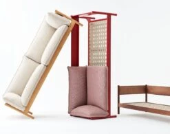 HAY Canapé Arbour Eco 3 places, Re-wool 648 - Noyer Huilé Ciré -Hay Magasin Arbour 3 Seater detail 01 4