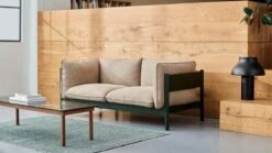 HAY Table Kofi 140 X 50 Cm, Noyer Laqué - Verre Gris 7 HAY Table Kofi 140 X 50 Cm, Noyer Laqué - Verre Gris -Hay Magasin Arbour 2 Seater Linen Grid dark beige bottle green wb lacquer beech Kofi grey tinted glass wb lacquer walnut Moire Kelim dark green 1