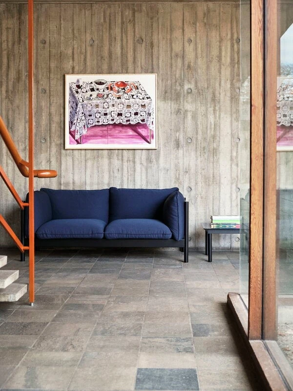 HAY Table Kofi 60 x 60 cm, Chêne Laqué Noir - verre Transparent 2 HAY Table Kofi 60 x 60 cm, Chêne Laqué Noir - verre Transparent – Image 2