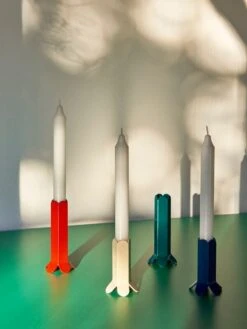 HAY Bougeoir Arcs, L, Rouge 11 HAY Bougeoir Arcs, L, Rouge -Hay Magasin Arcs Candleholder red ivory green dark blue